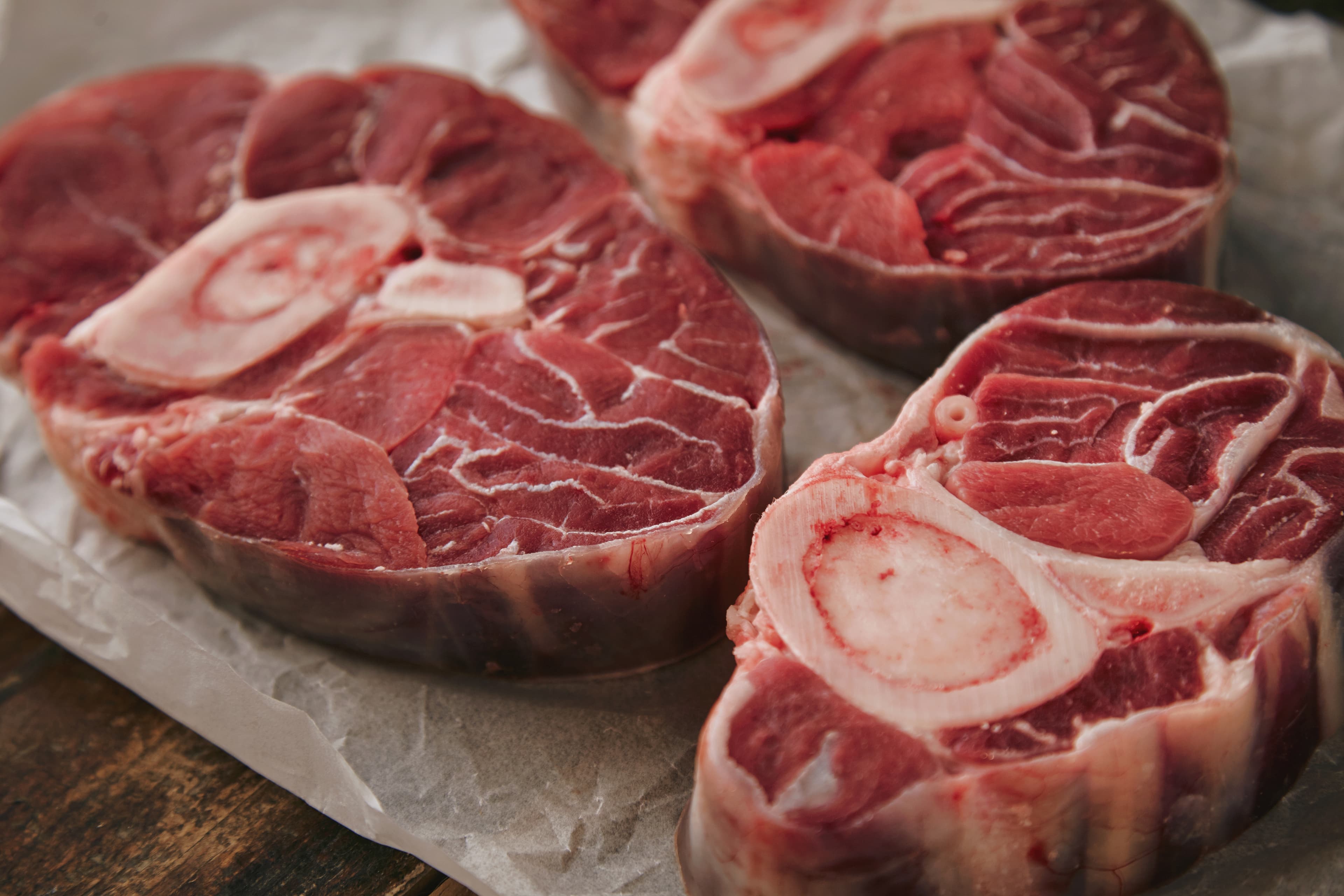 Fresh goat meat cuts