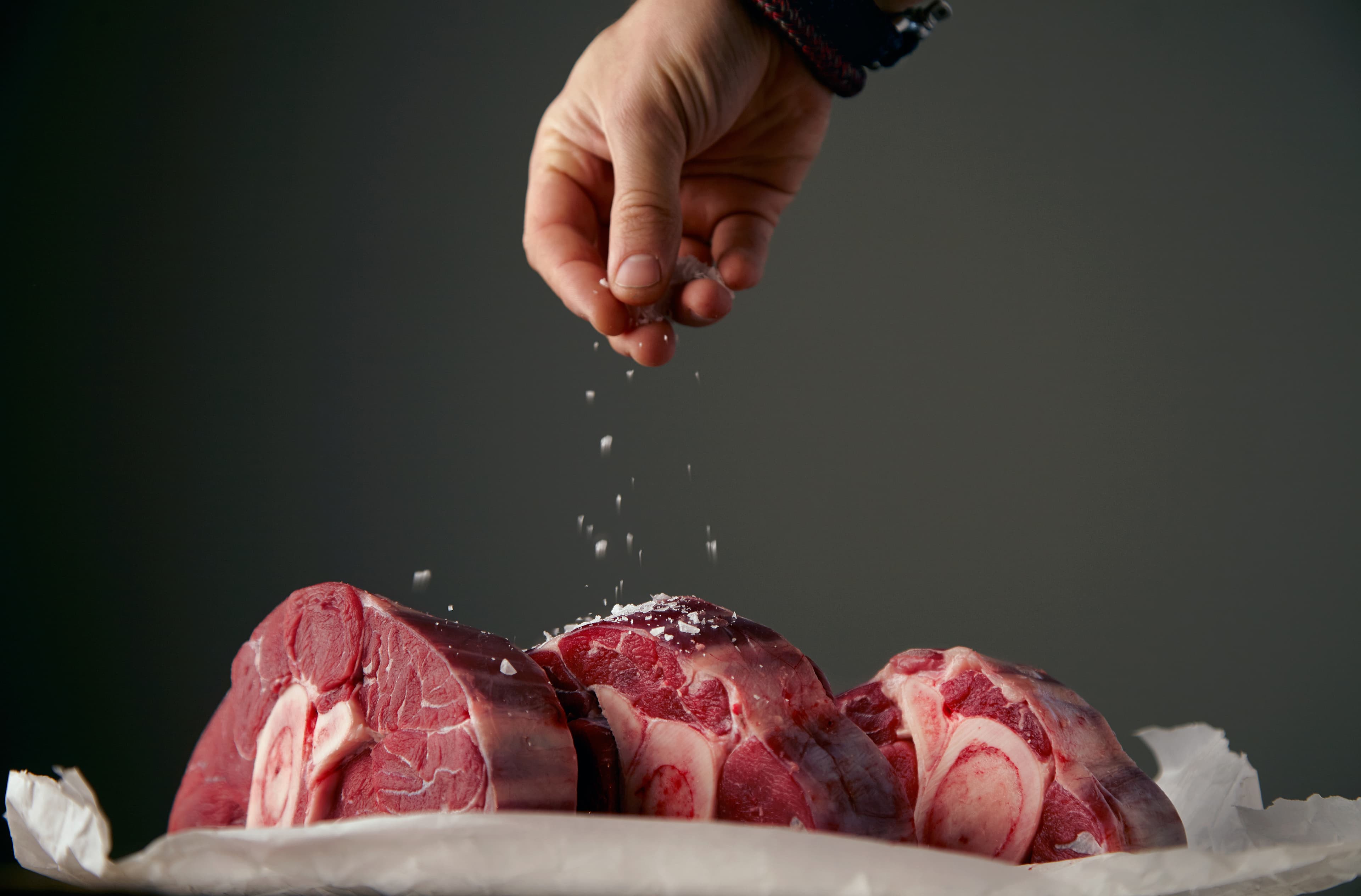 Fresh meat at the butcher counter